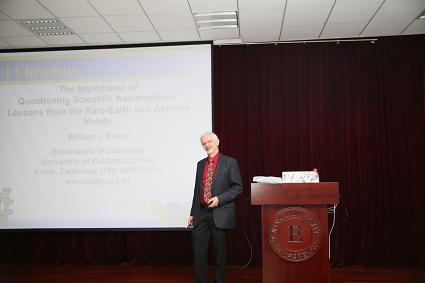 Prof. Williams J. Evans of UC Irvine Visits the SKLEOC